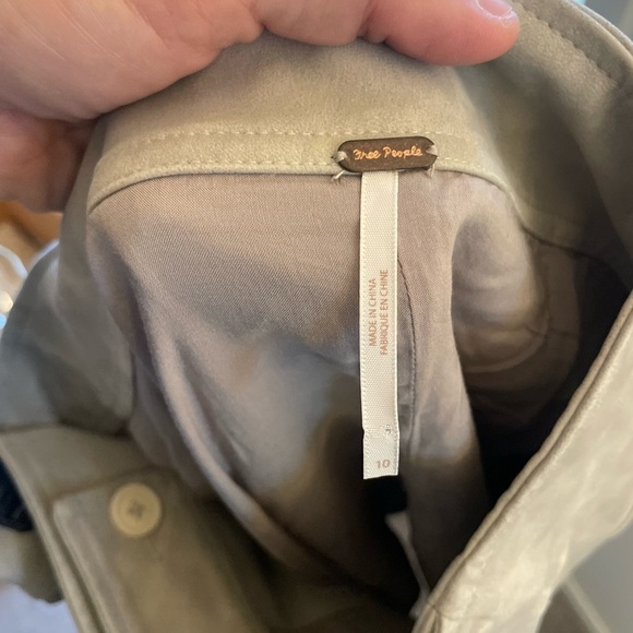 Free People suede mini skirt size 10 - Picture 7 of 7